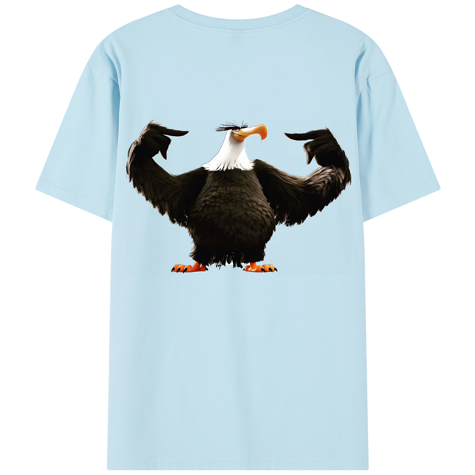 （画像用） Angry Birds アングリーバード 綿100％半袖Tシャツ（背面プリント）